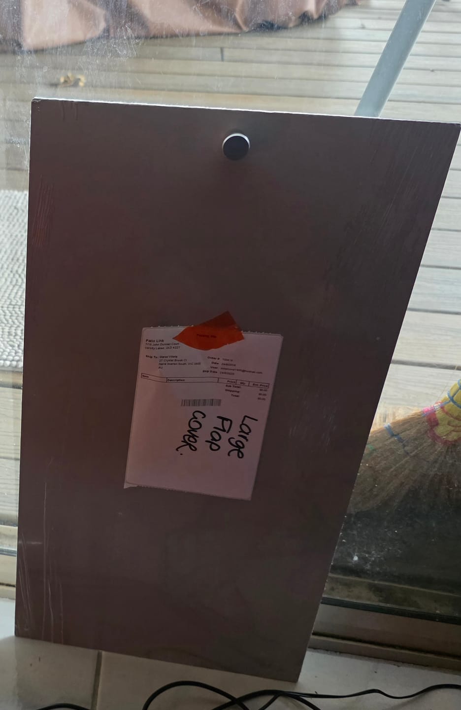 Customer photo review of Spring Plunge for a lockable flap cover