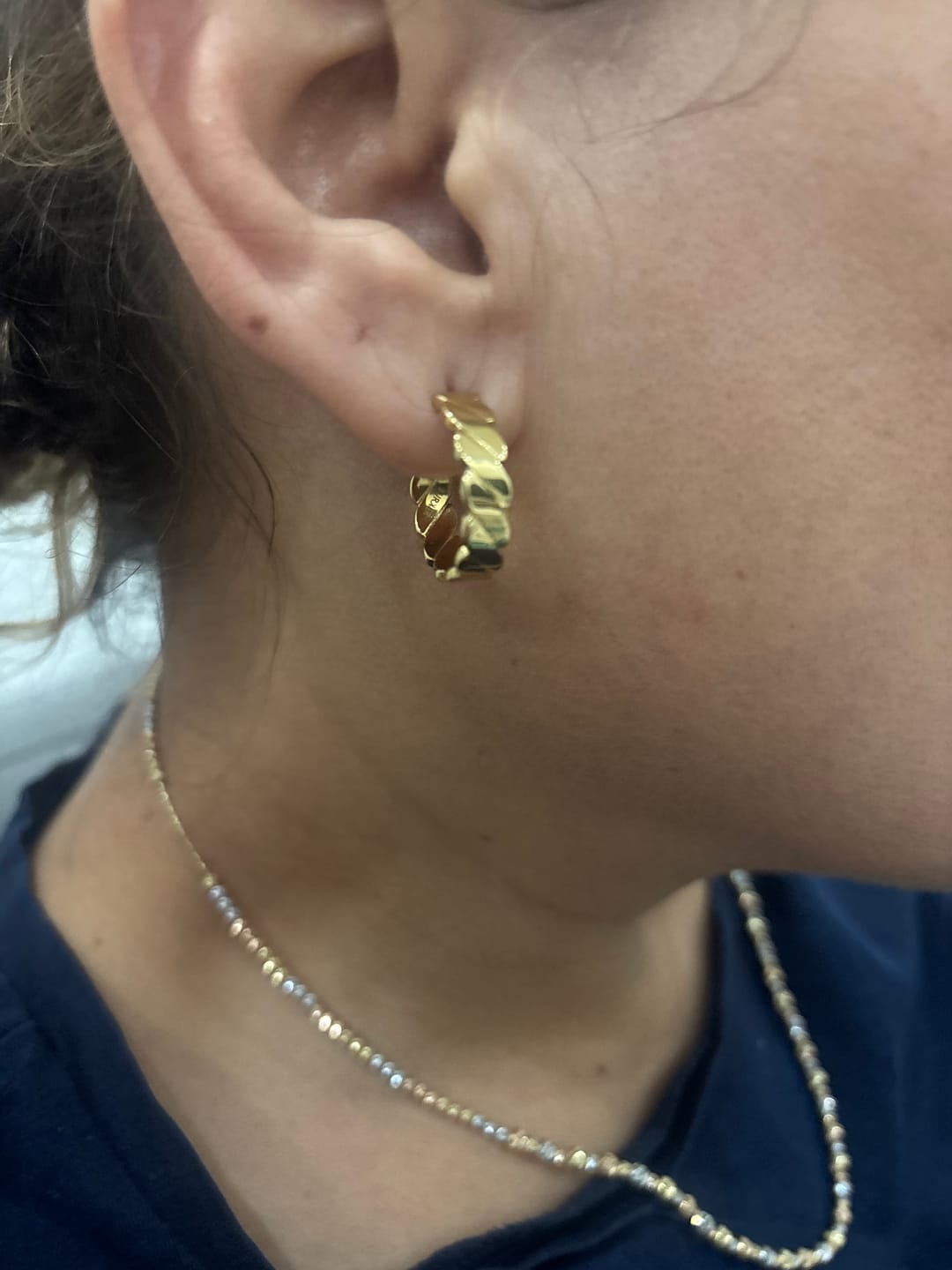 Customer photo review of Hillary Earrings