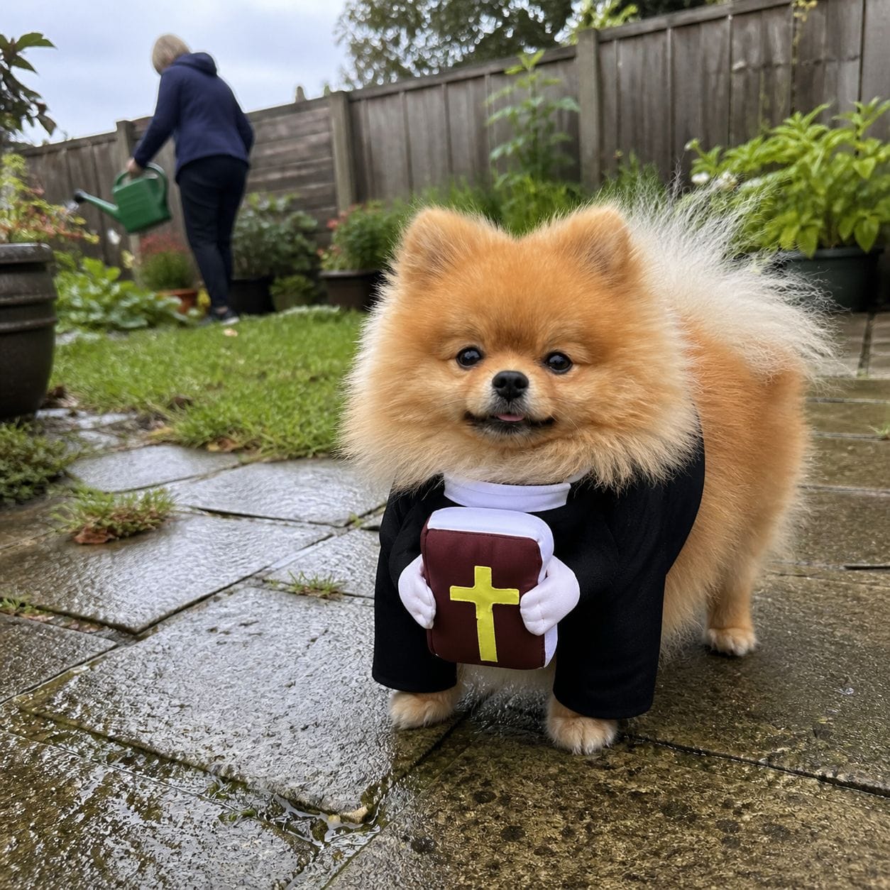 Customer photo review of Blessed Pup Costume
