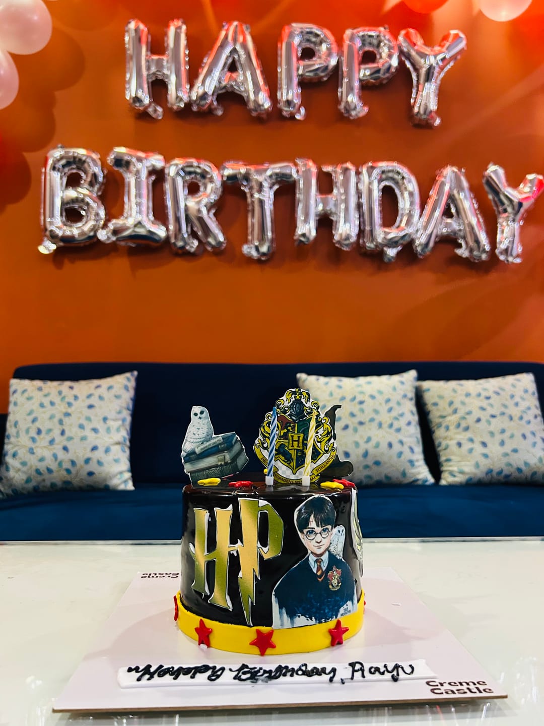 Customer photo review of Harry potter theme Cake
