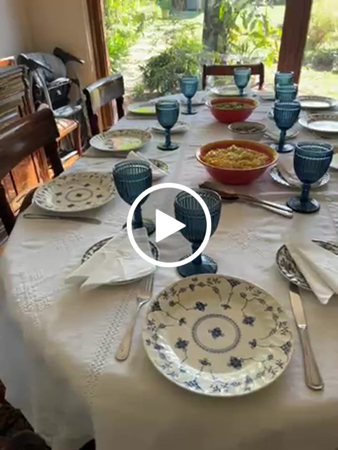 Customer video review of Juego de vajilla Fina 30pzas Finlandia Blue Queens
