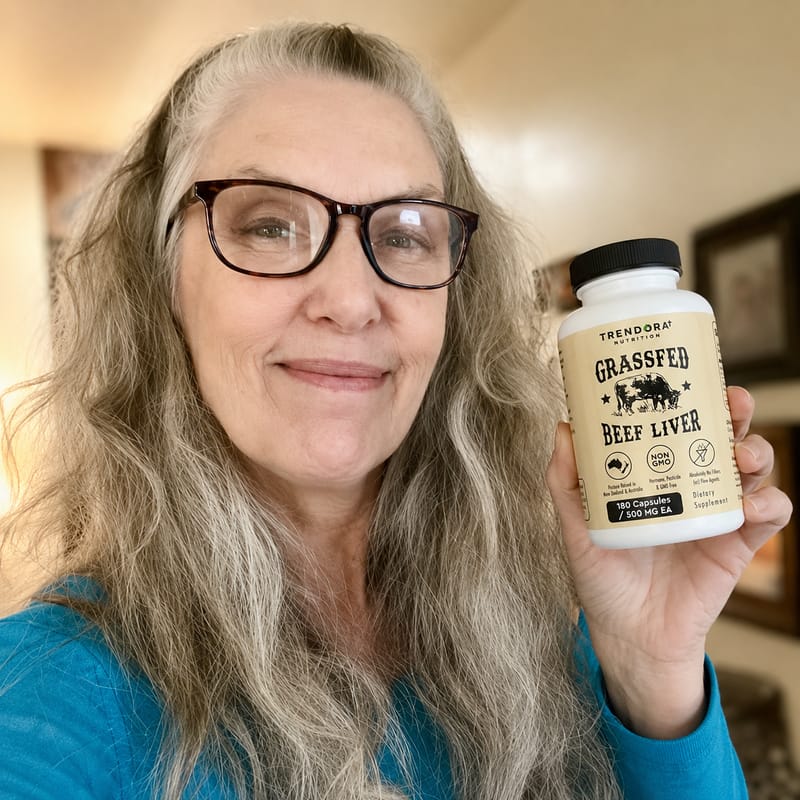 Customer photo review of Trendora Nutrition Grass-Fed Beef Liver Capsules