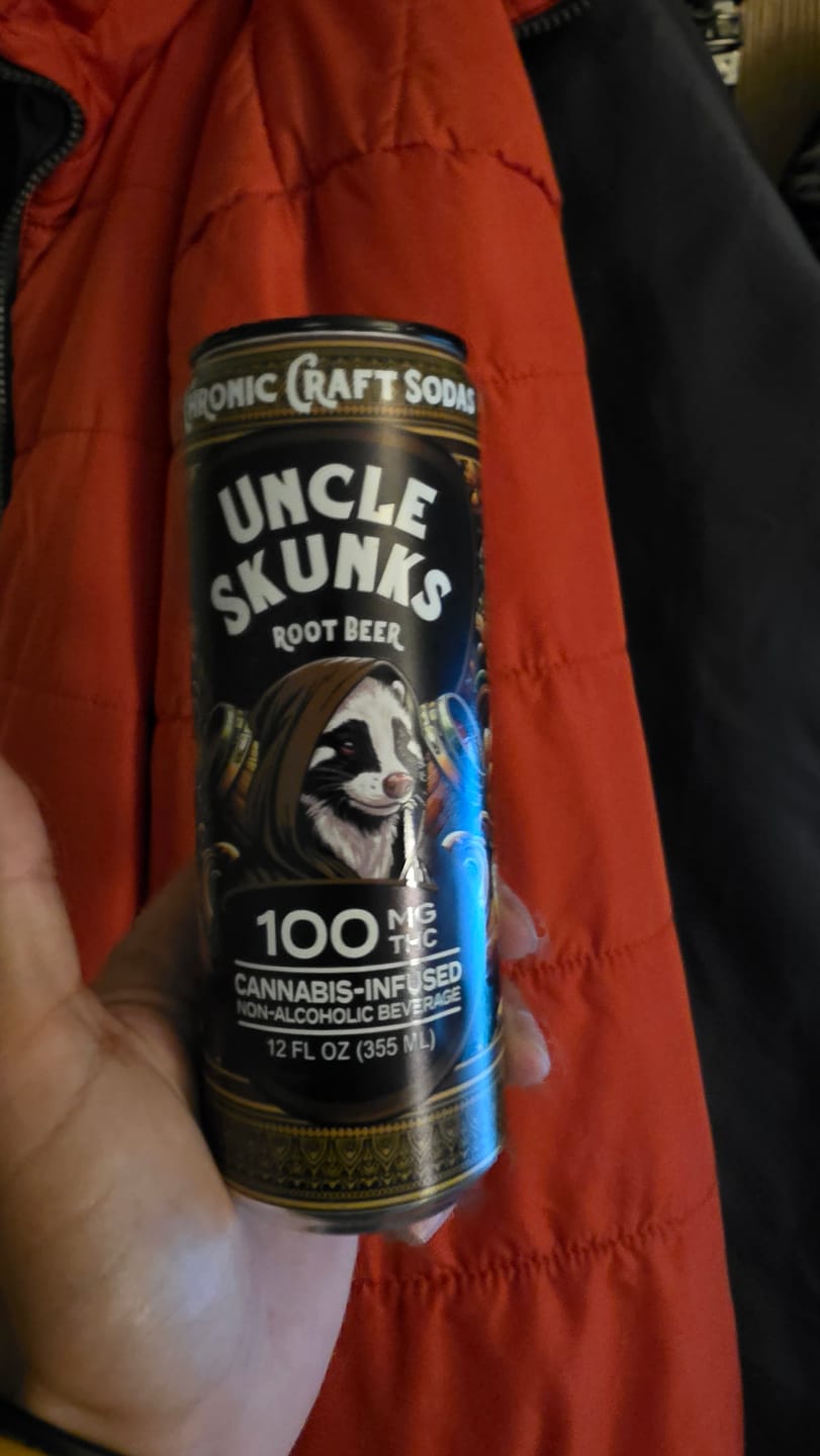 Customer photo review of Root Beer | 100 mg | 12oz Chronic Craft Soda