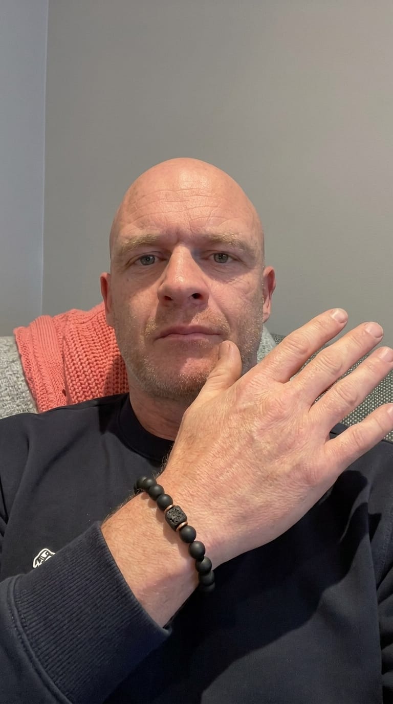 Customer photo review of Volcanic Stone Bracelet