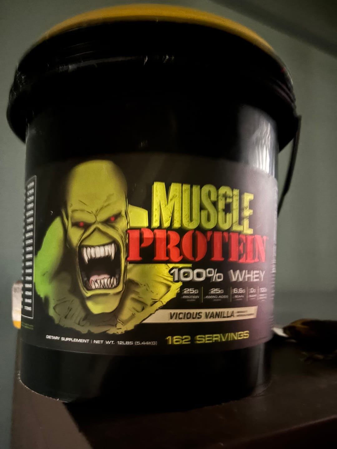 Customer photo review of Whey Protein Powder Bucket