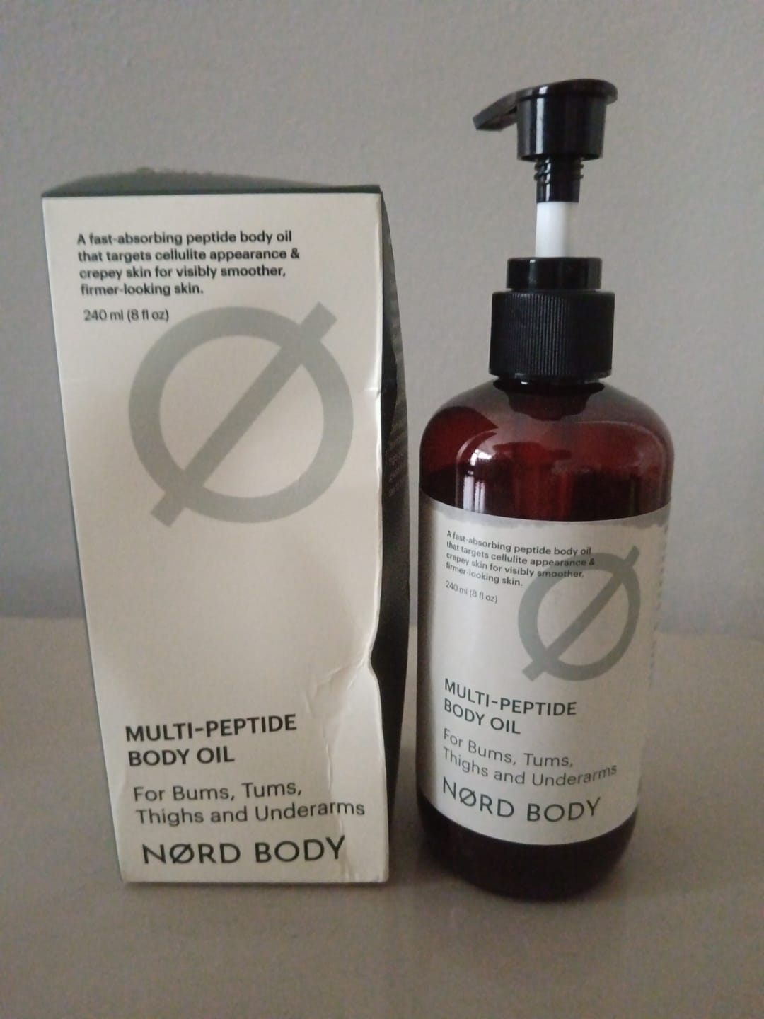 Customer photo review of NØRD BODY Anti-Cellulite Massage Oil
