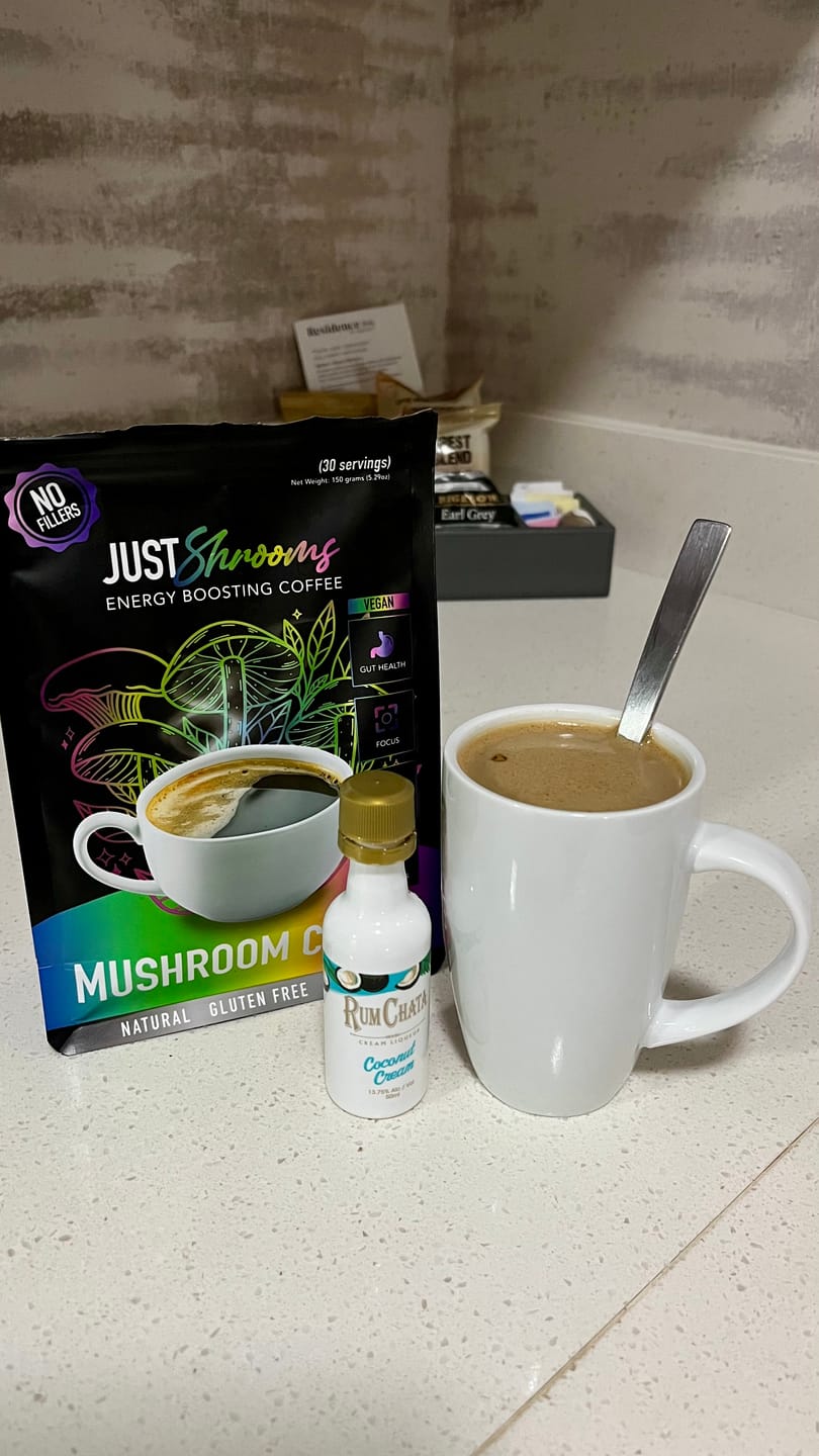 Customer photo review of Just Shrooms Mushroom Coffee