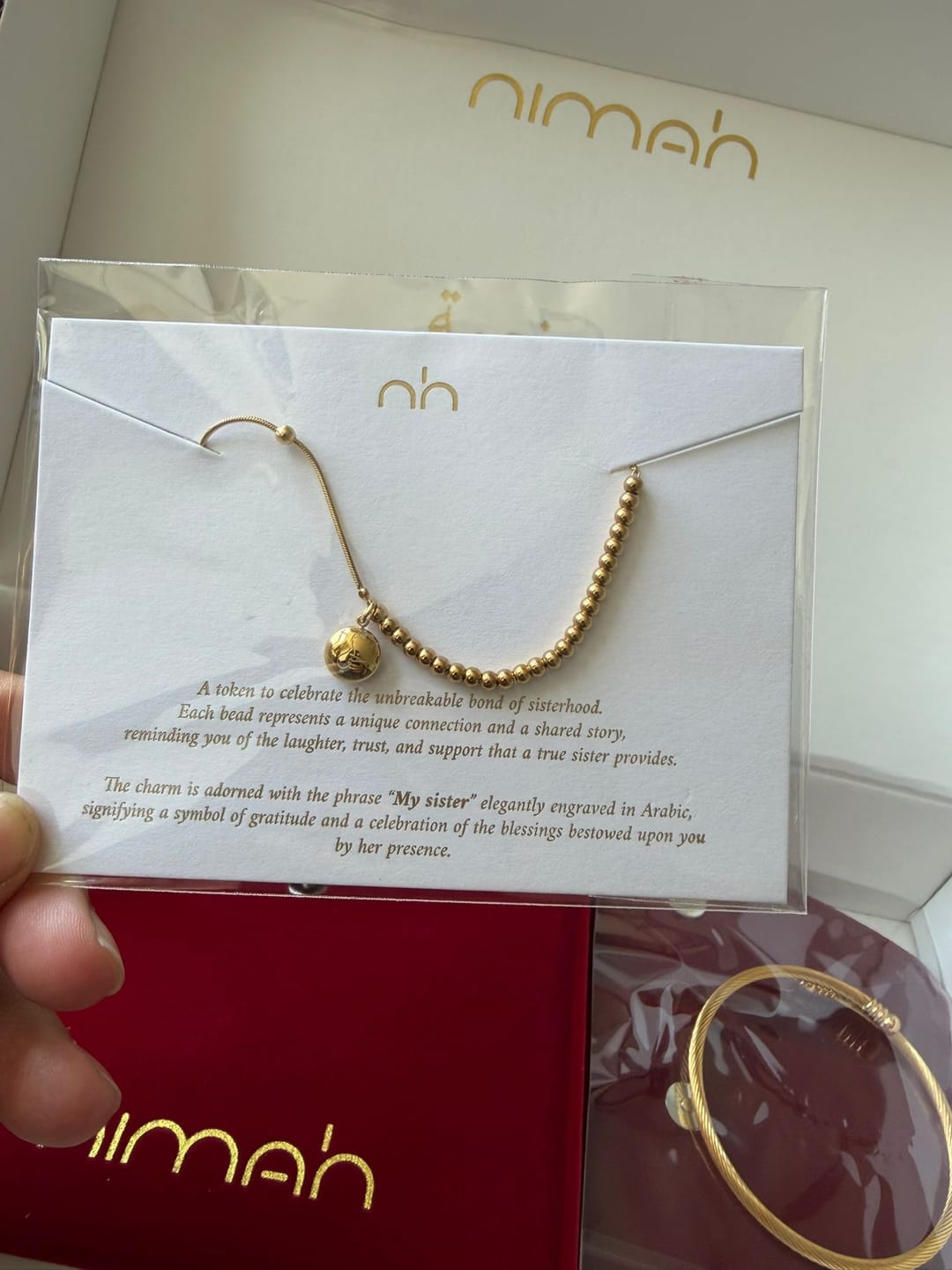 Customer photo review of My Sister Bracelet | Ukhti