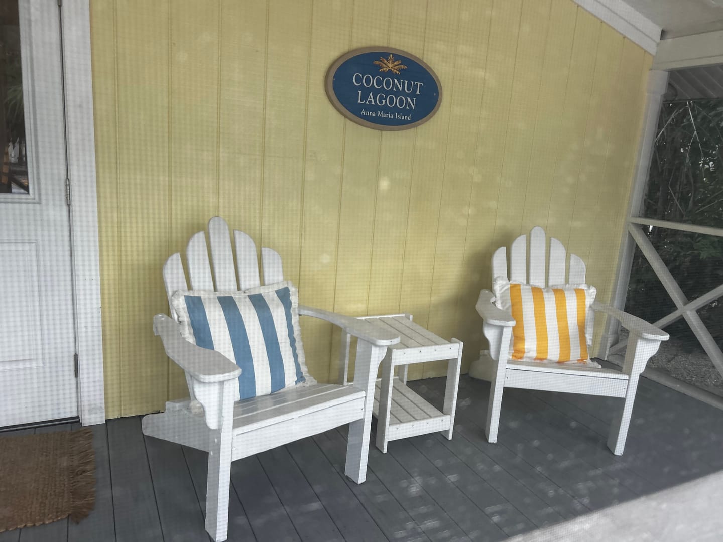 Customer photo review of Coastal Indoor Outdoor Pillow Cover, Stripe Fringe, Yellow, 20"x20"
