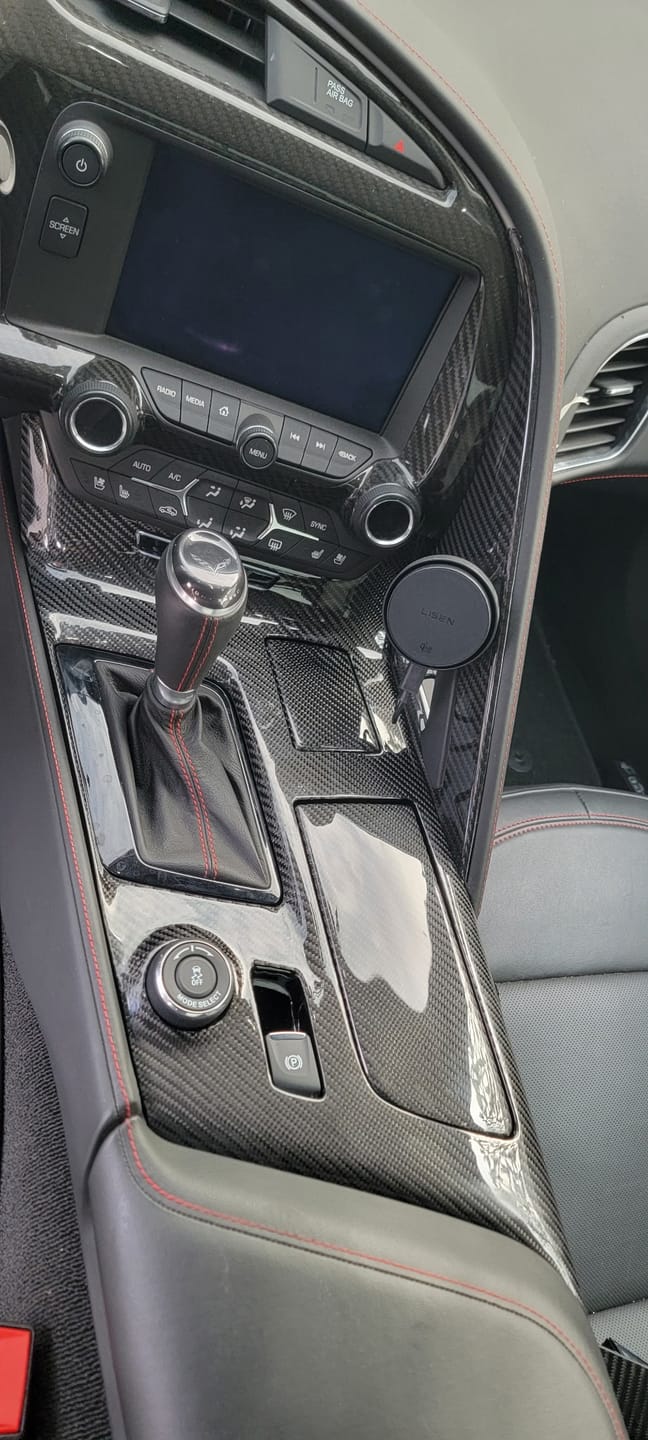 Customer photo review of [Customizable] C7 Corvette 2014-2019 Real Carbon Fiber Center Console Replacement