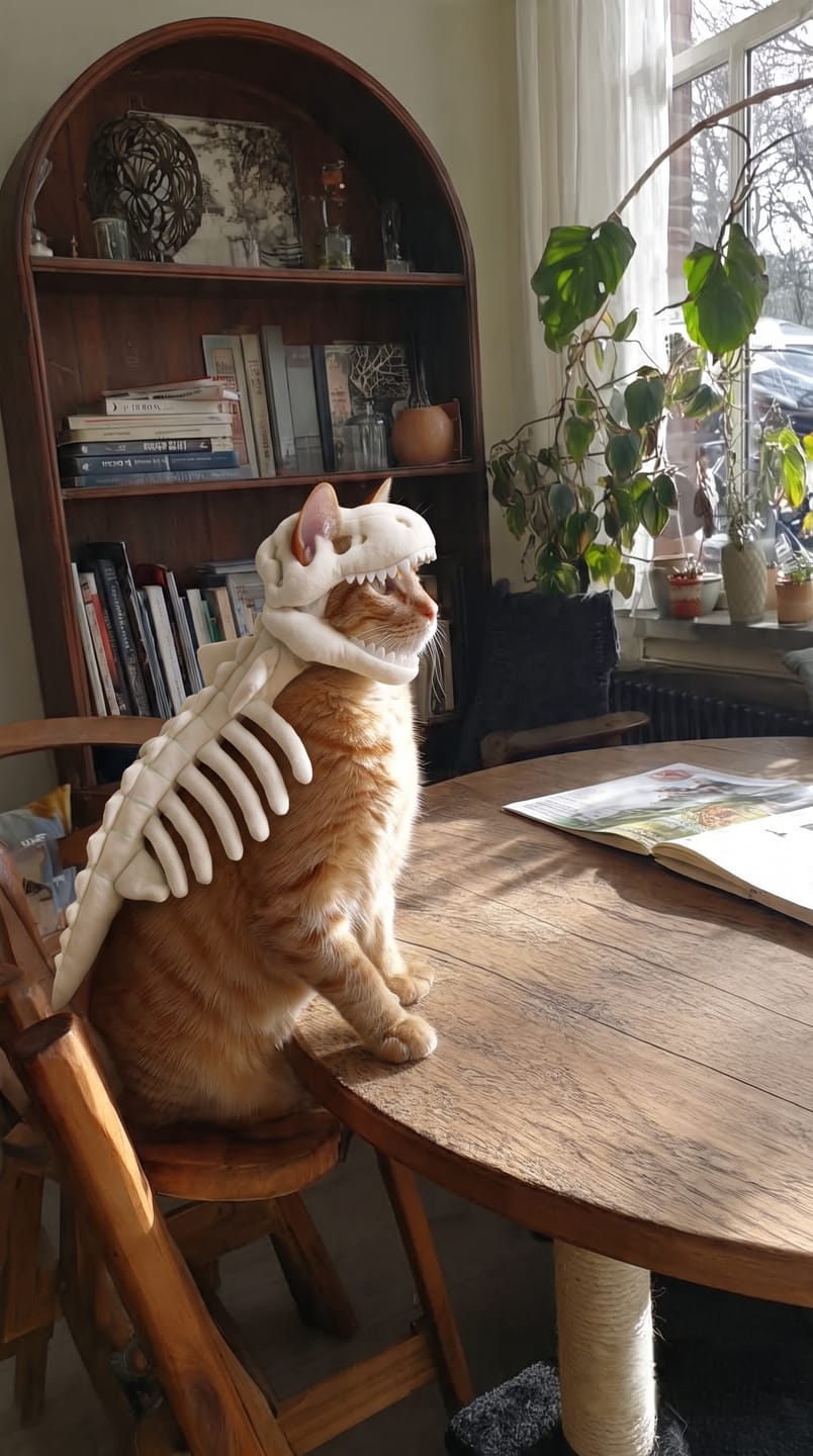 Customer photo review of Disfraz de Dinosaurio para Mascotas