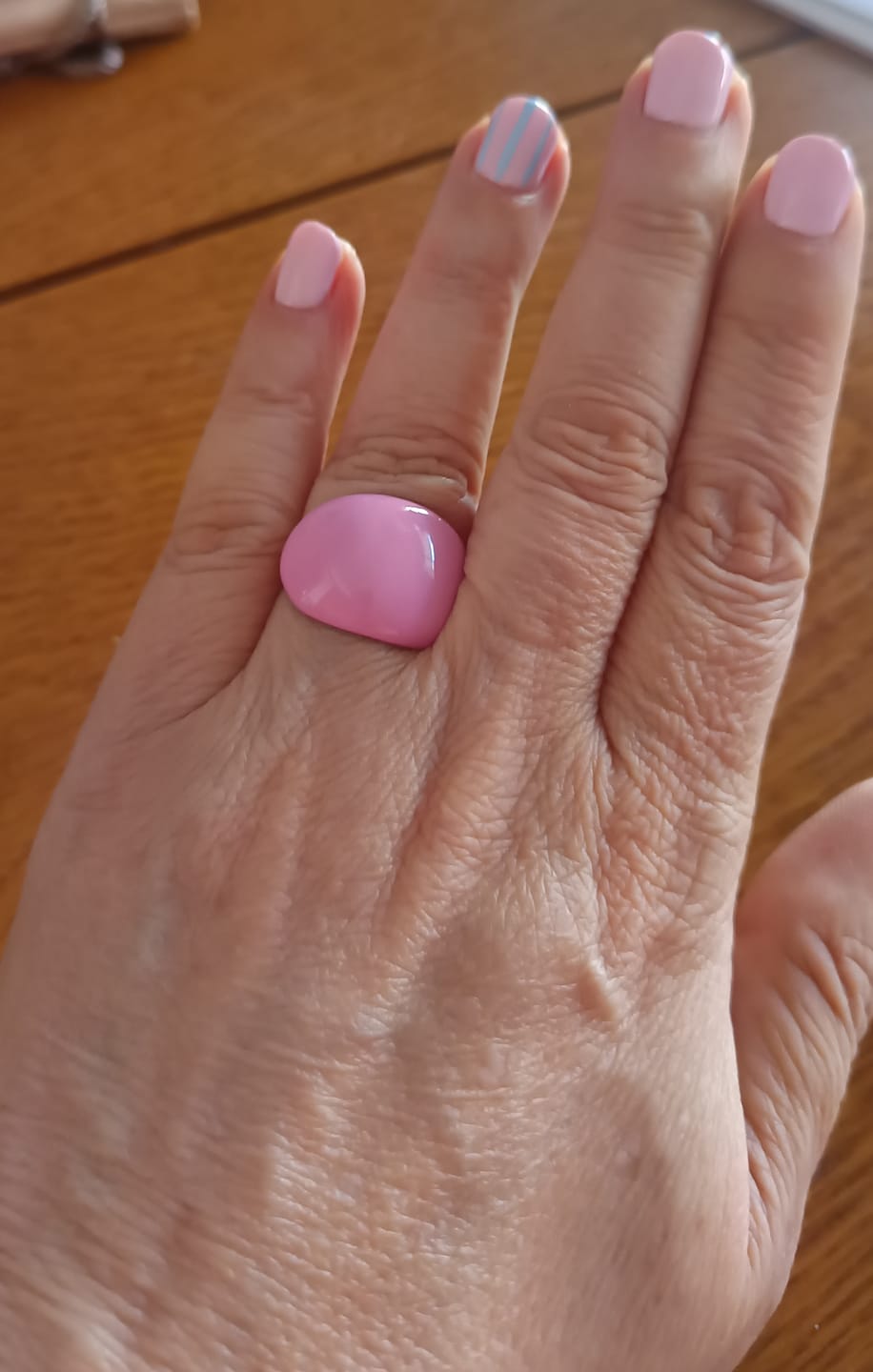 Customer photo review of Lava Drop SS Enamel Ring
