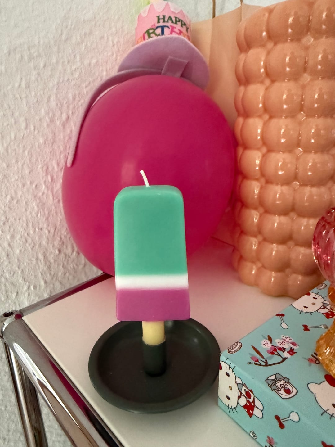 Customer photo review of Kerze BIRTHDAY  ICE