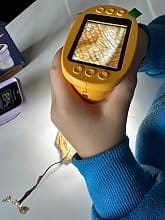 Customer photo review of Micromates Kids Microscope