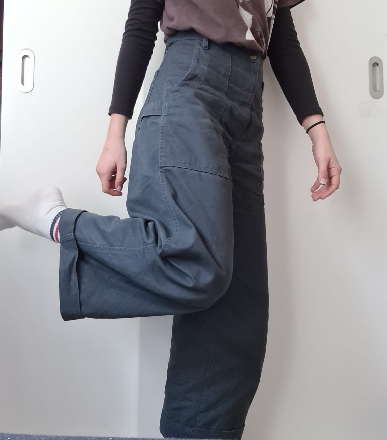 Customer photo review of Construction Pants - Hickory