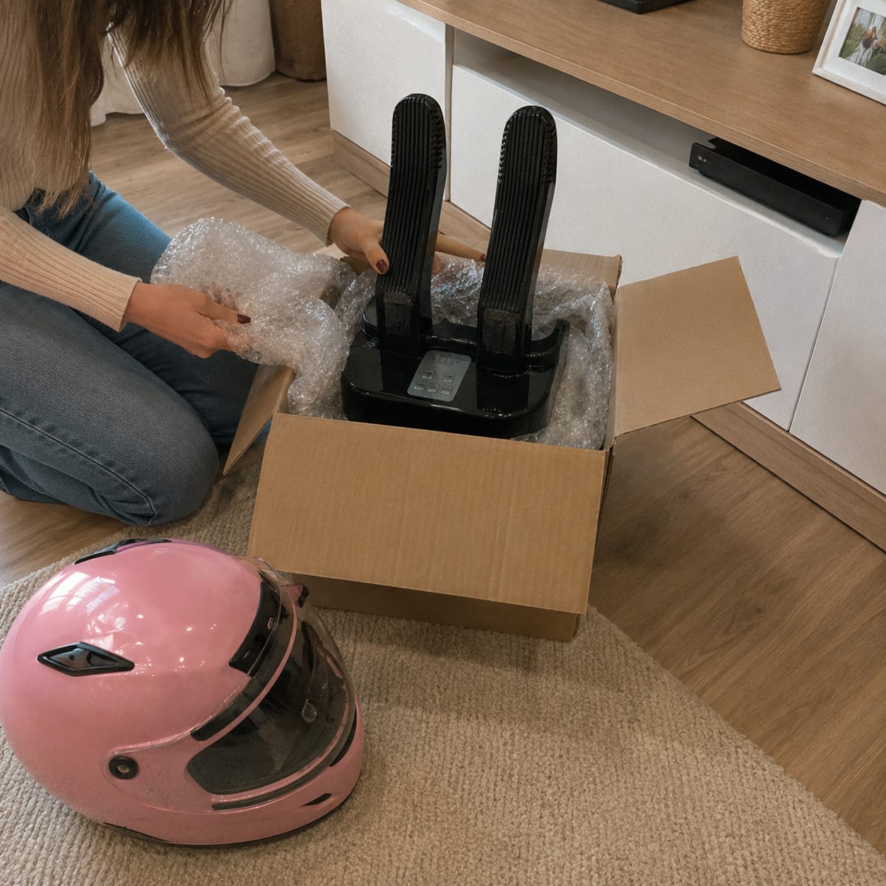Customer photo review of Helmet Care Machine