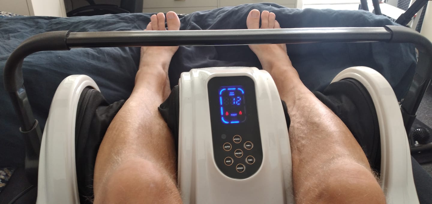 Customer photo review of Fod- og lægmassageapparat med fjernbetjening