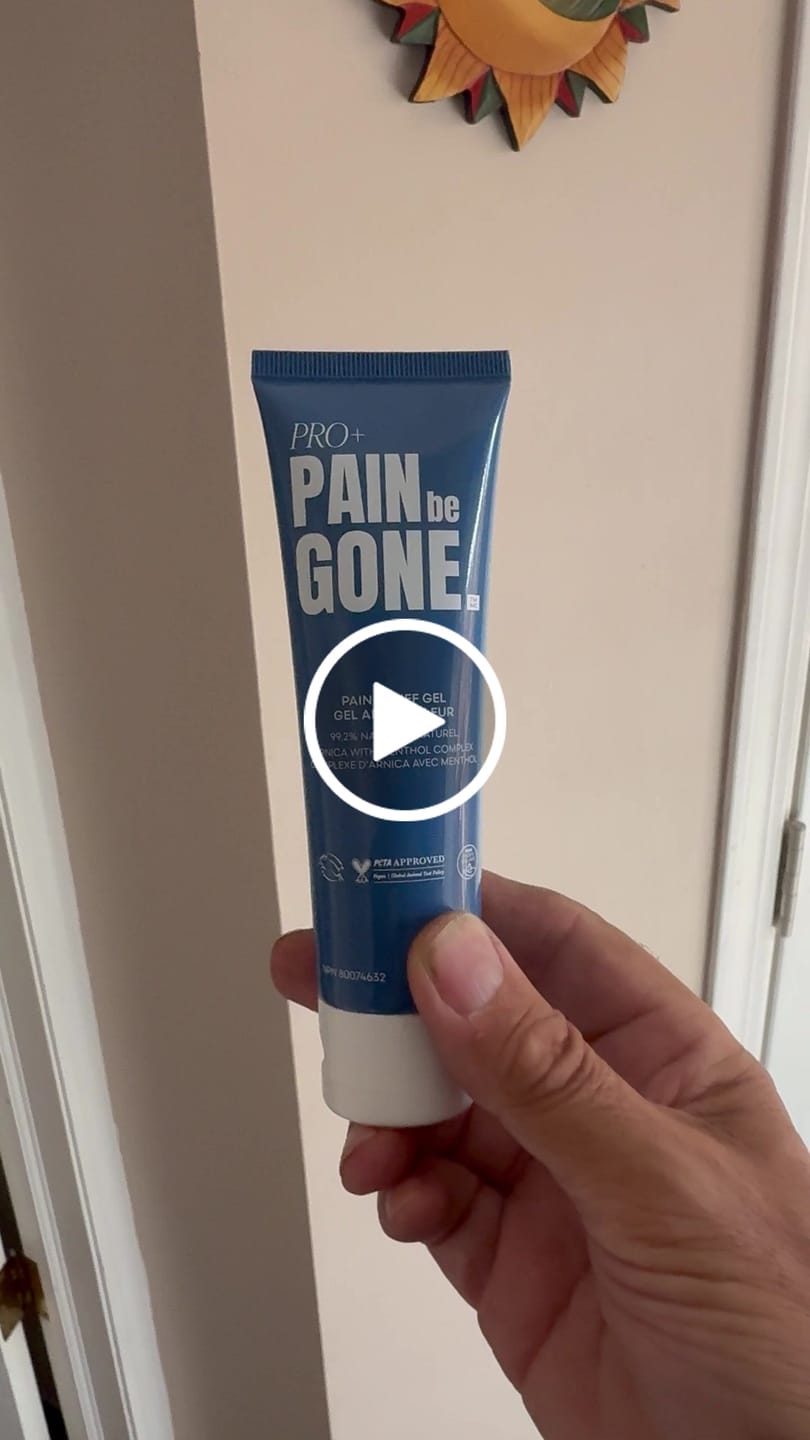 Customer video review of Pain Be Gone PRO+ | Pain Relief Gel | 99.2% Natural | Arnica Complex with Menthol
