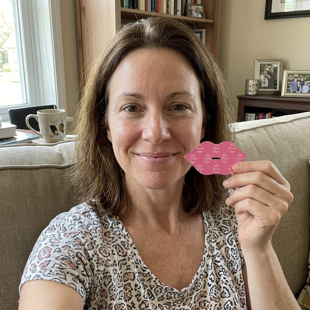 Customer photo review of Beauty Sleep Mouth Tape