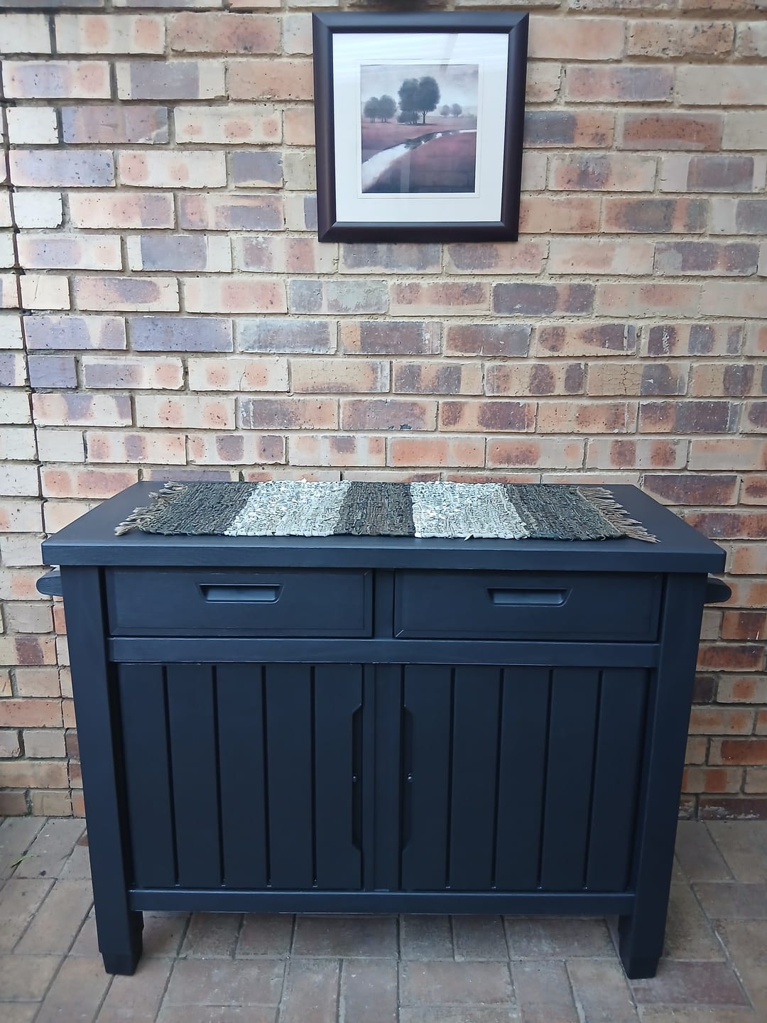 Customer photo review of Outdoor Buffet Storage Cabinet