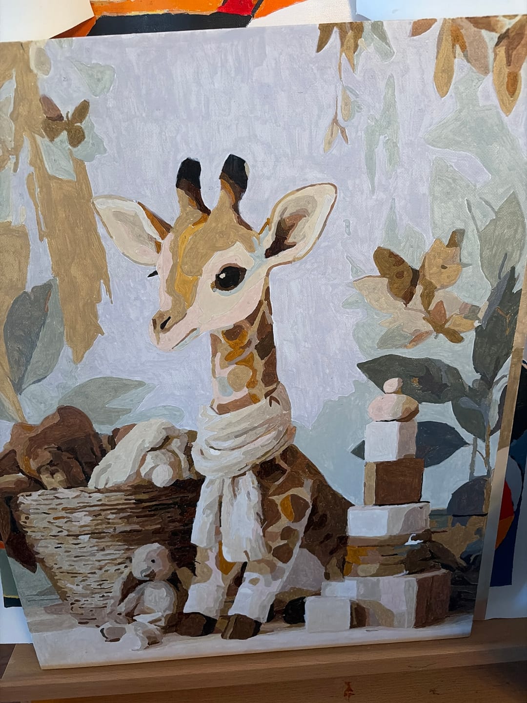 Customer photo review of Baby Giraffe | Paint by Number