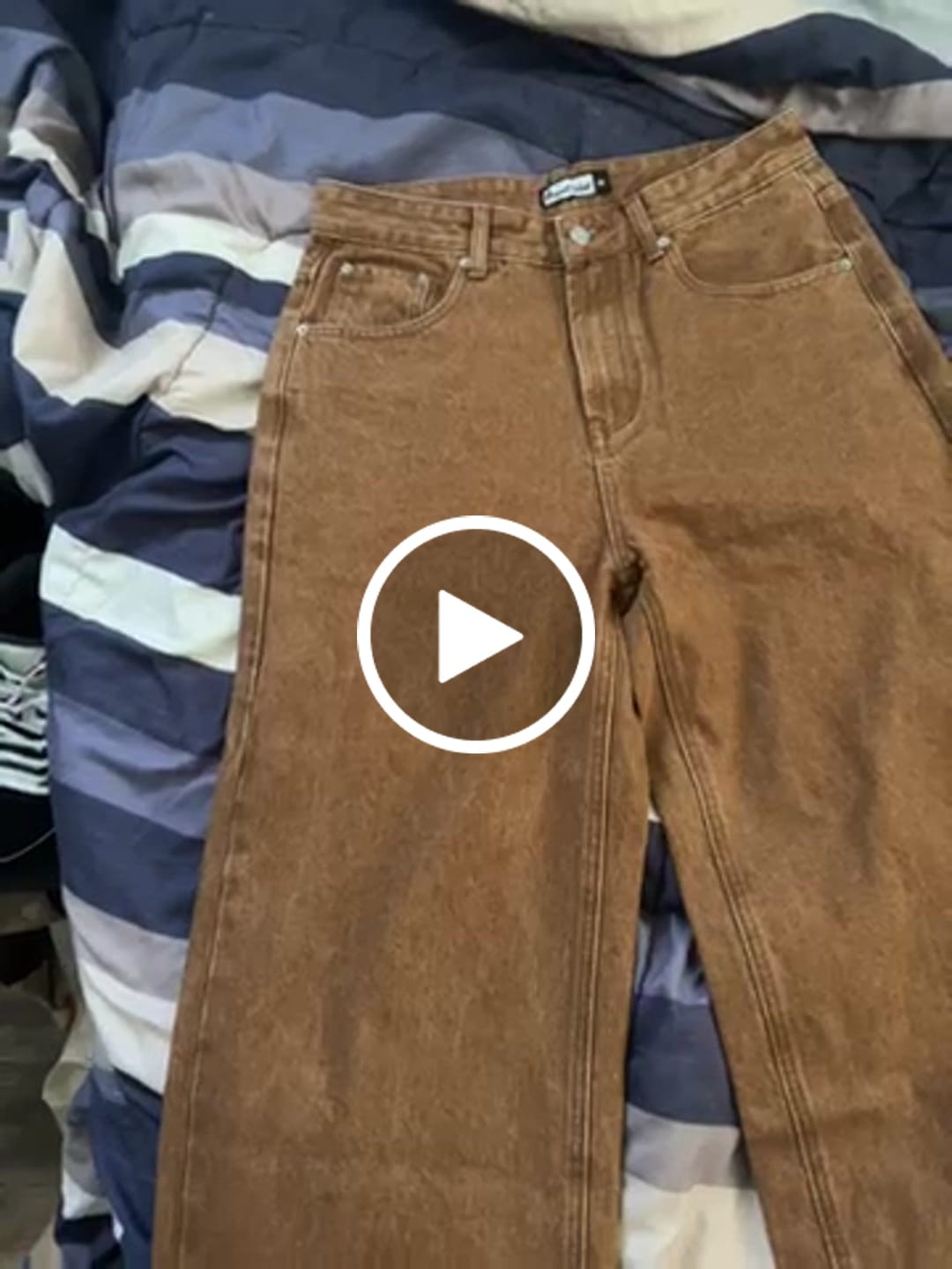 Customer video review of Brown Wash Denim