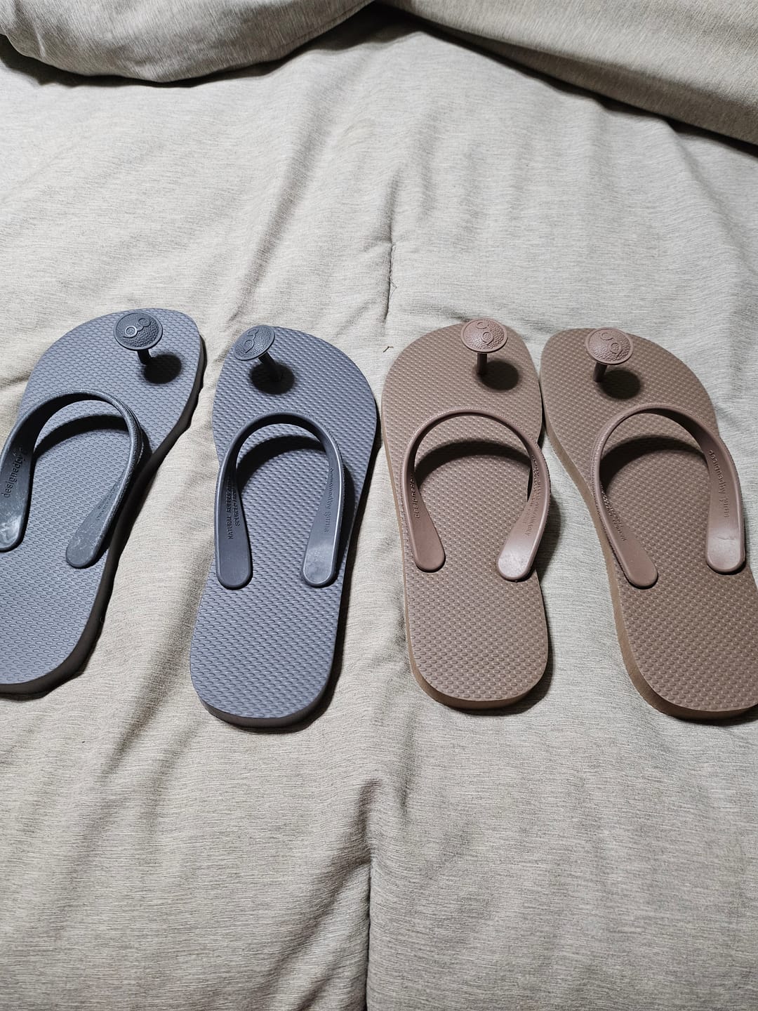 Customer photo review of Gurus Flip-Flops - Brown