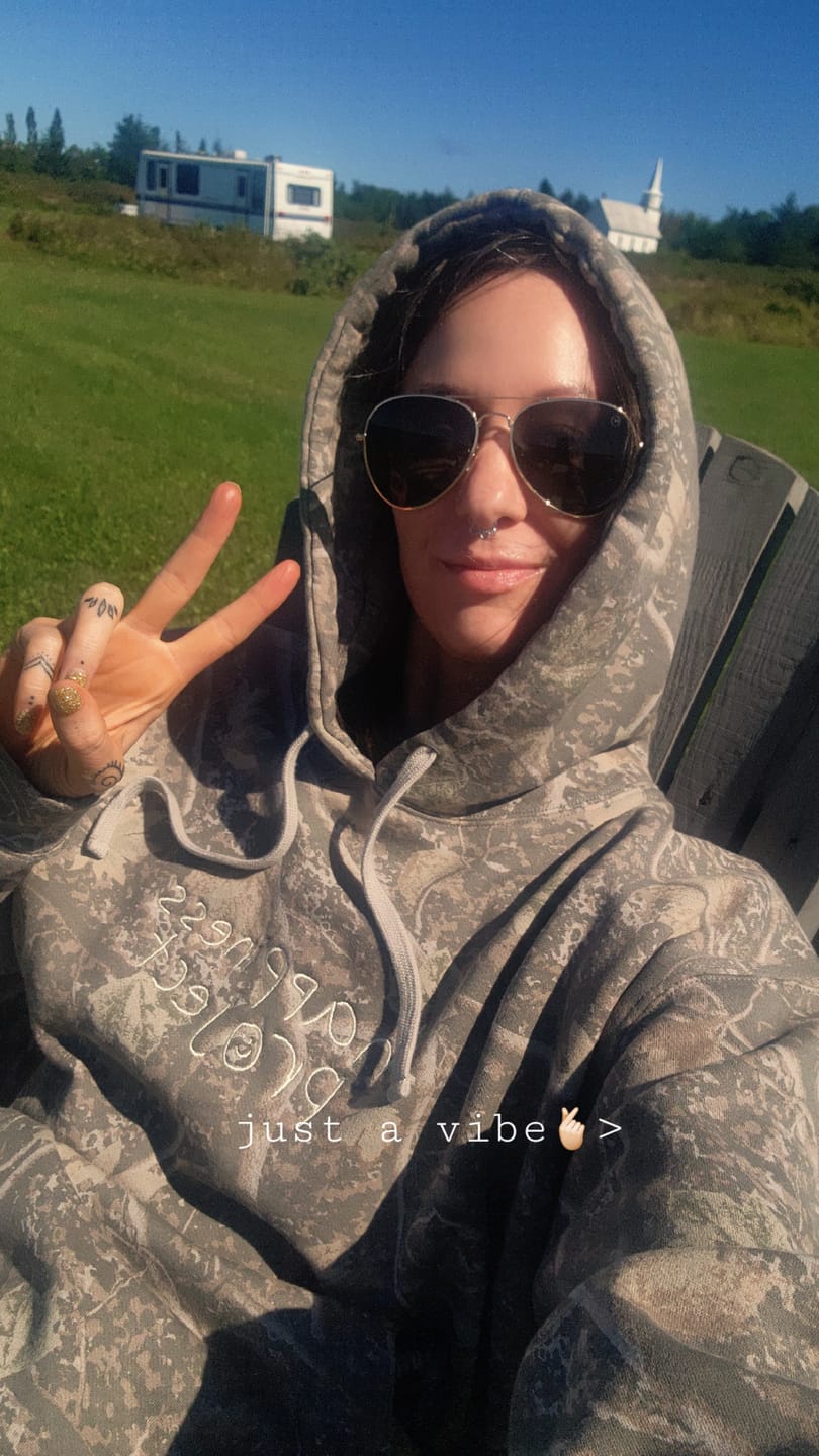 Customer photo review of Mental Health Matters Hoodie - Camo