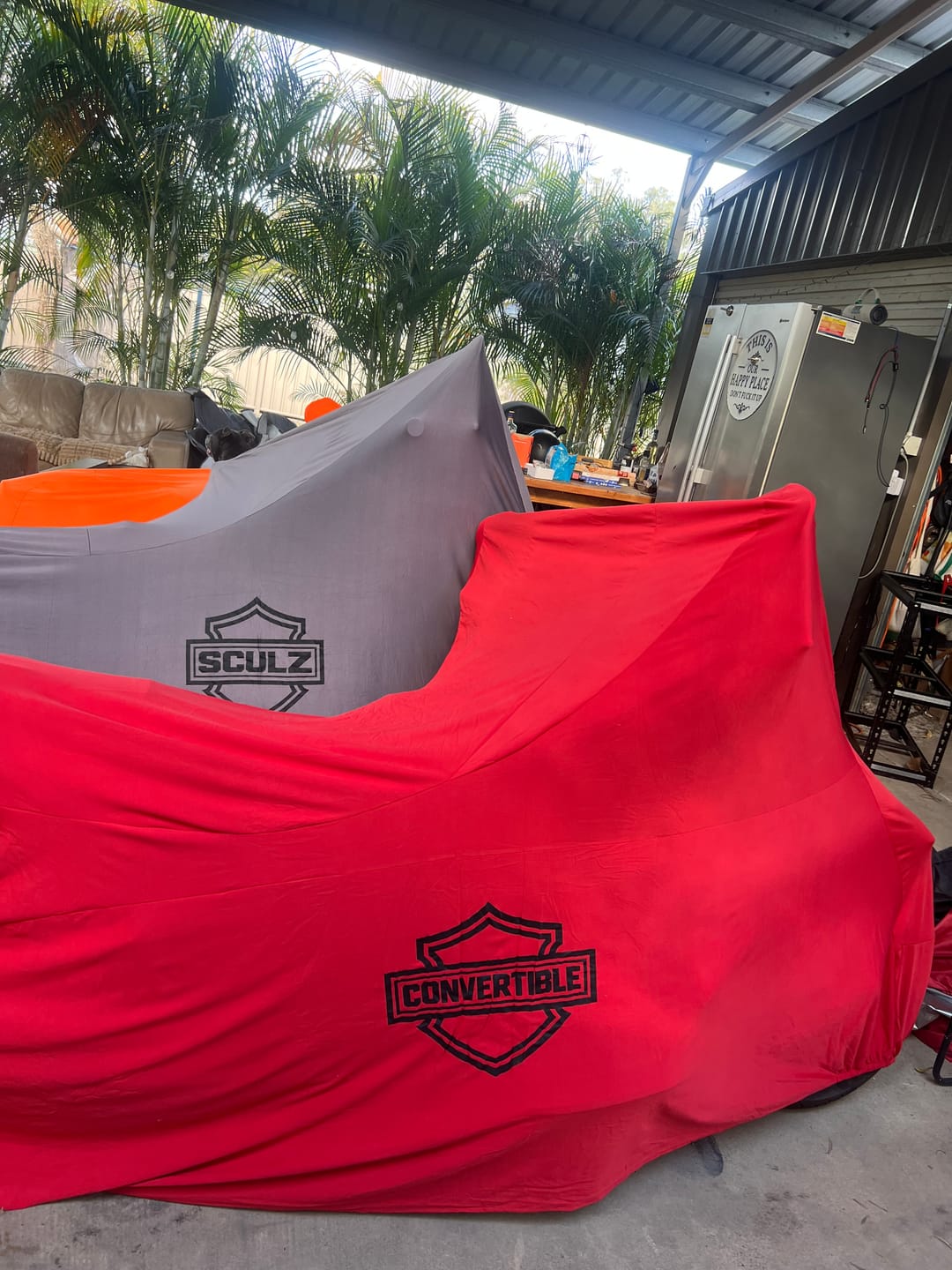 Customer photo review of Indoor Custom Motorcycle Covers