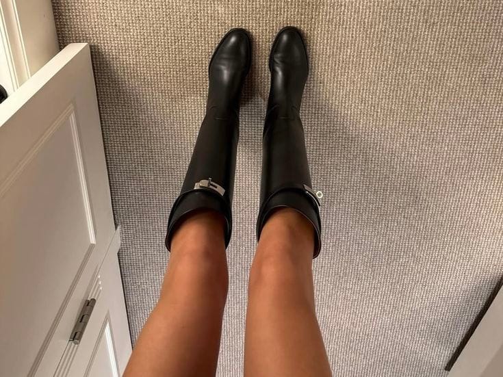 Customer photo review of Saint Remy  Leather Boots