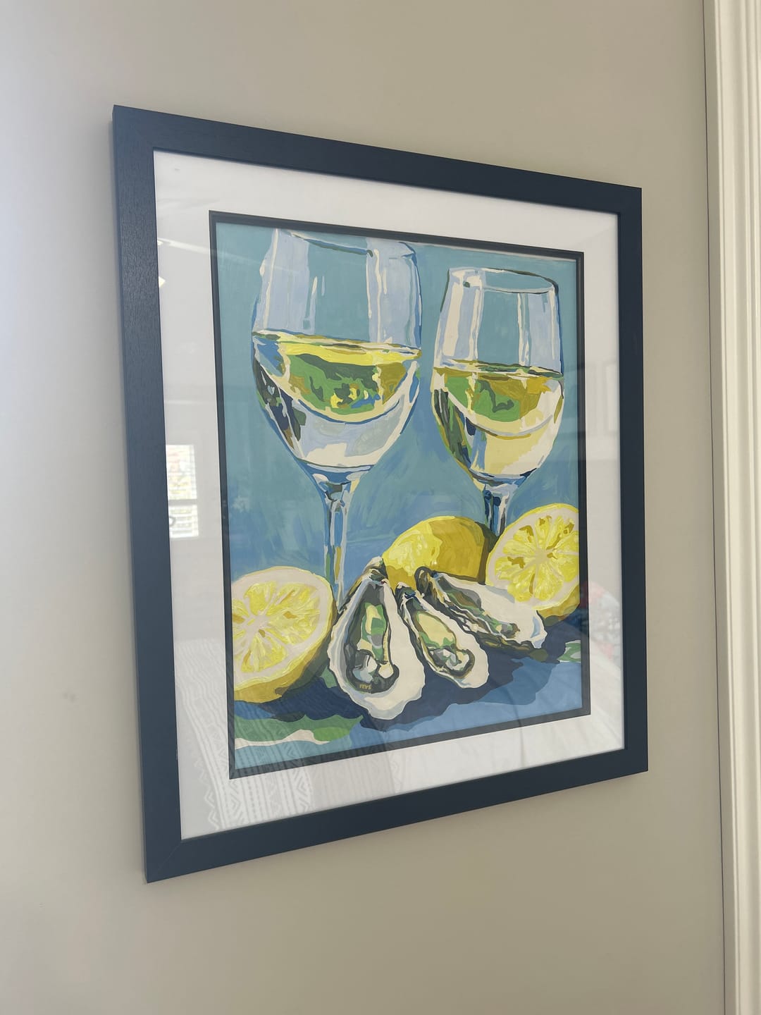 Customer photo review of Oysters and Champagne | Paint by Numbers
