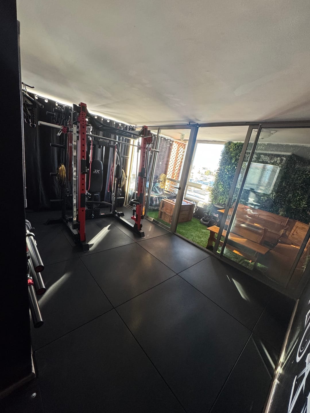 Customer photo review of IRONSIDE Rubber Gym Flooring
