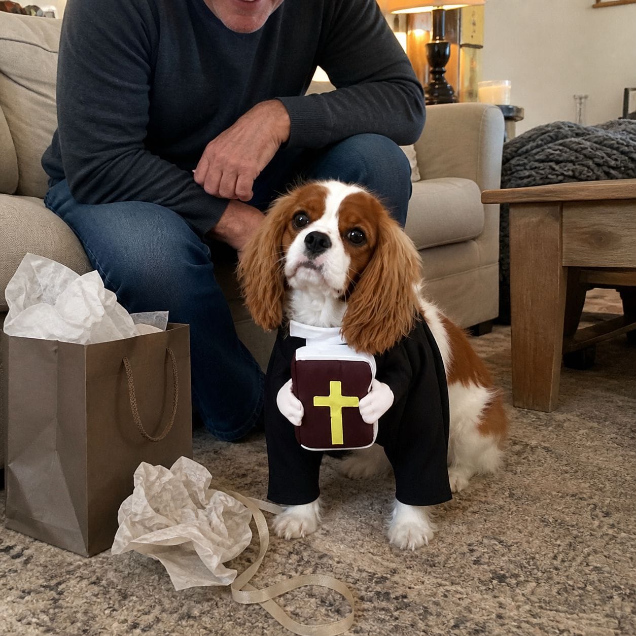 Customer photo review of Blessed Pup Costume