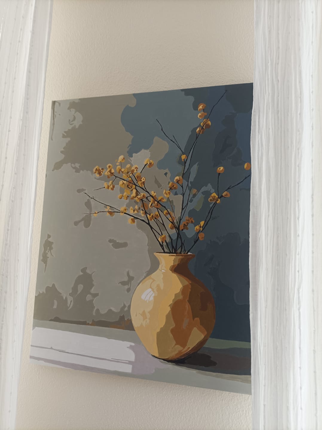 Customer photo review of Golden Vase | Paint by Number