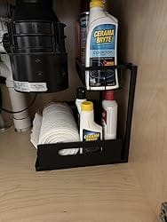 Customer photo review of Under-Sink Organizer Rack – Adjustable 2-Tier Metal Storage Shelf