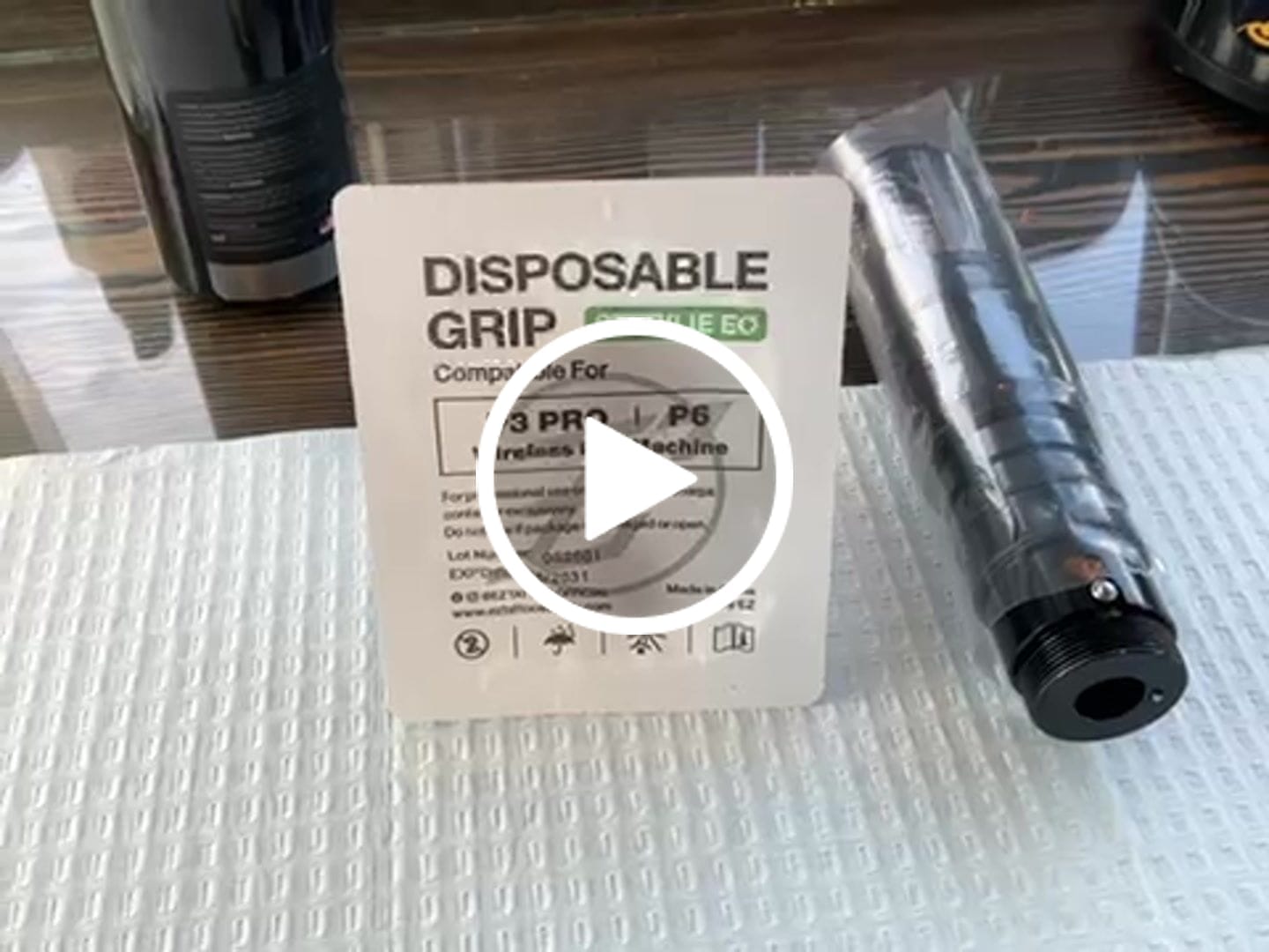 Customer video review of EZ Tattoo Machine Disposable Grip - 12 Pieces