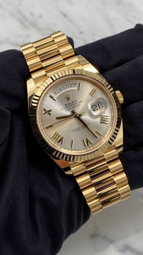 Customer photo review of Day-Date 40mm Yellow Gold Champagne Roman Dial m228238-0006