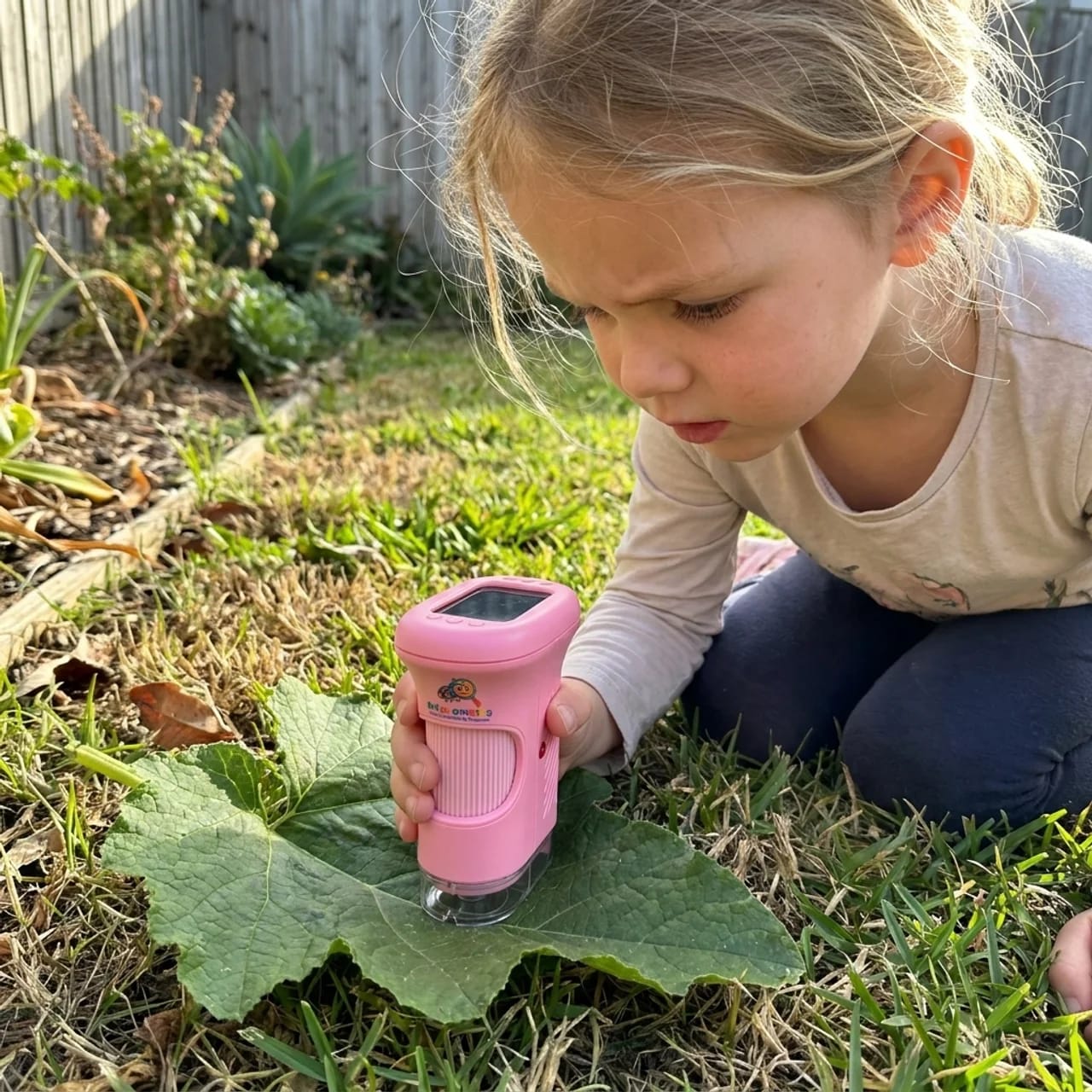 Customer photo review of Micromates Kids Microscope