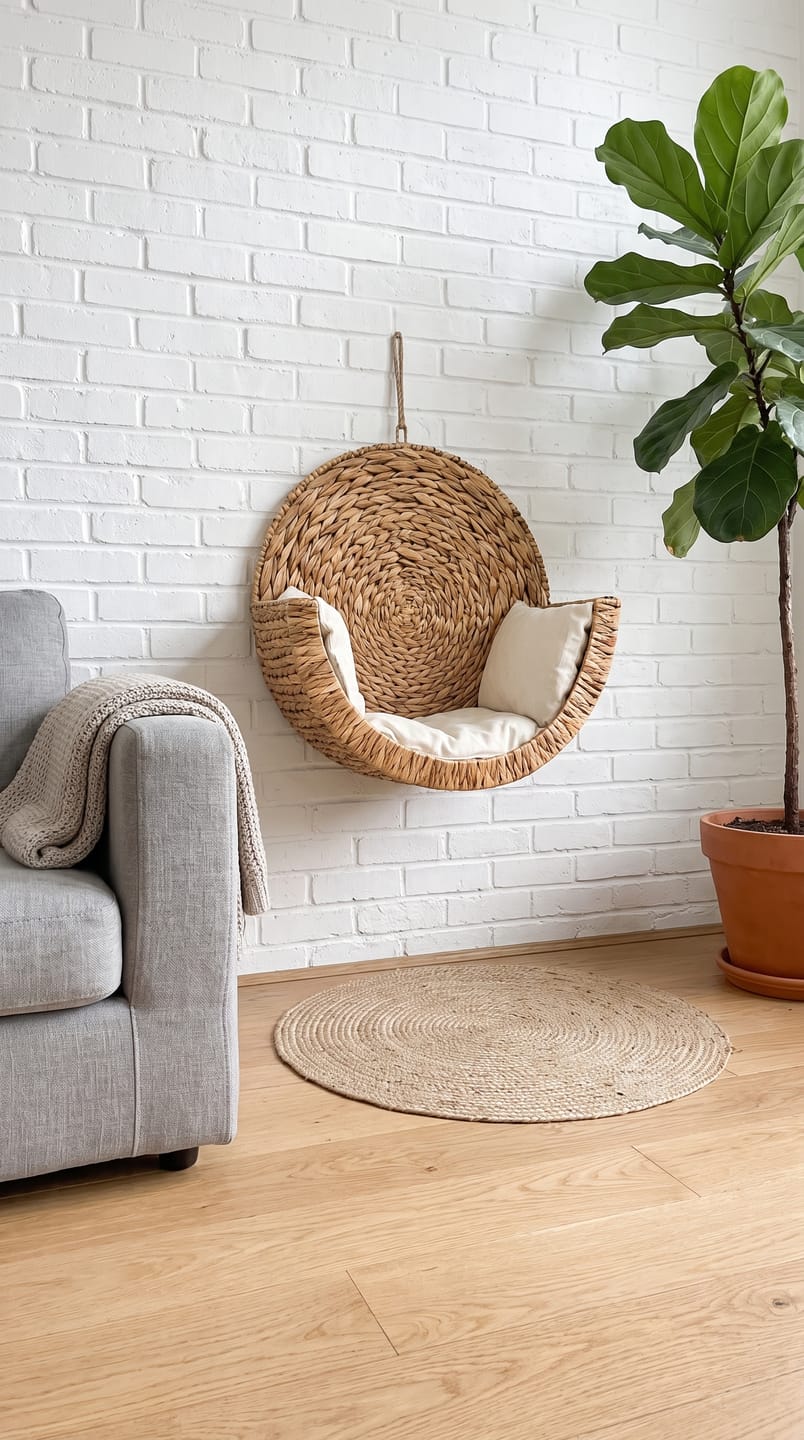 Customer photo review of Pawrelia™ Handwoven Cat Bed