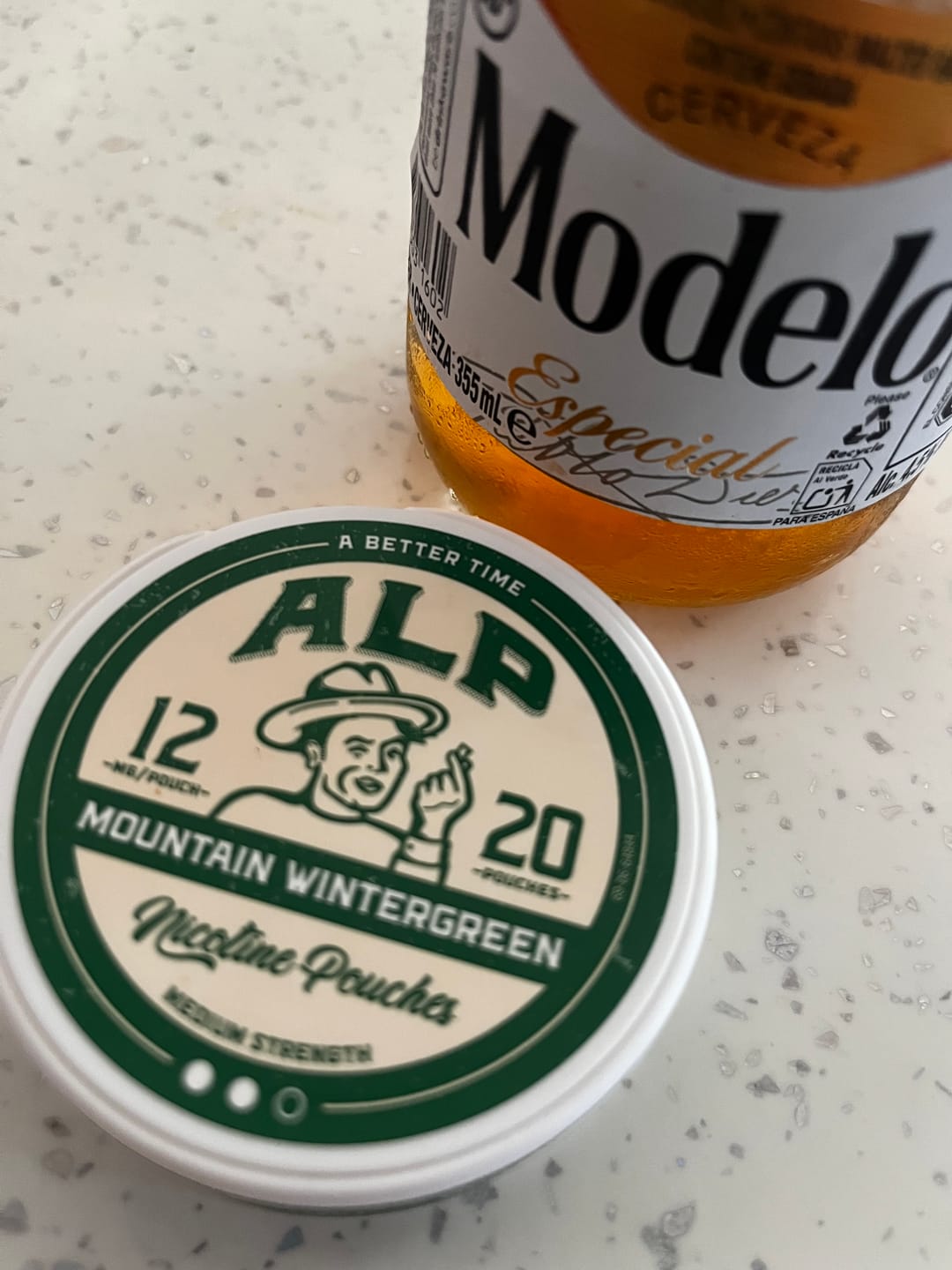 Customer photo review of Mountain Wintergreen Nicotine Pouches
