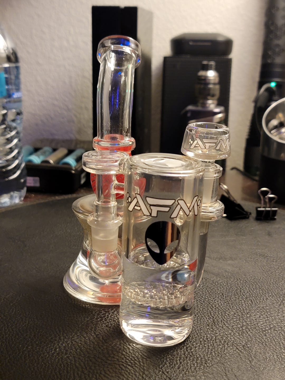 Customer photo review of AFM Honeycomb Perc 4″ Glass Ash Catcher