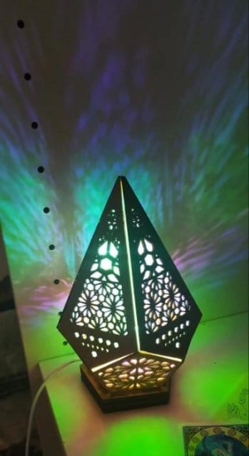 Customer photo review of Bohemian Star Projection Lamp