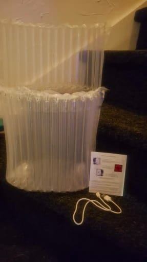 Customer photo review of Radiance LED Facial Therapy Mask
