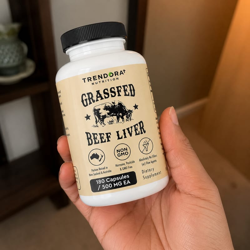 Customer photo review of Trendora Nutrition Grass-Fed Beef Liver Capsules