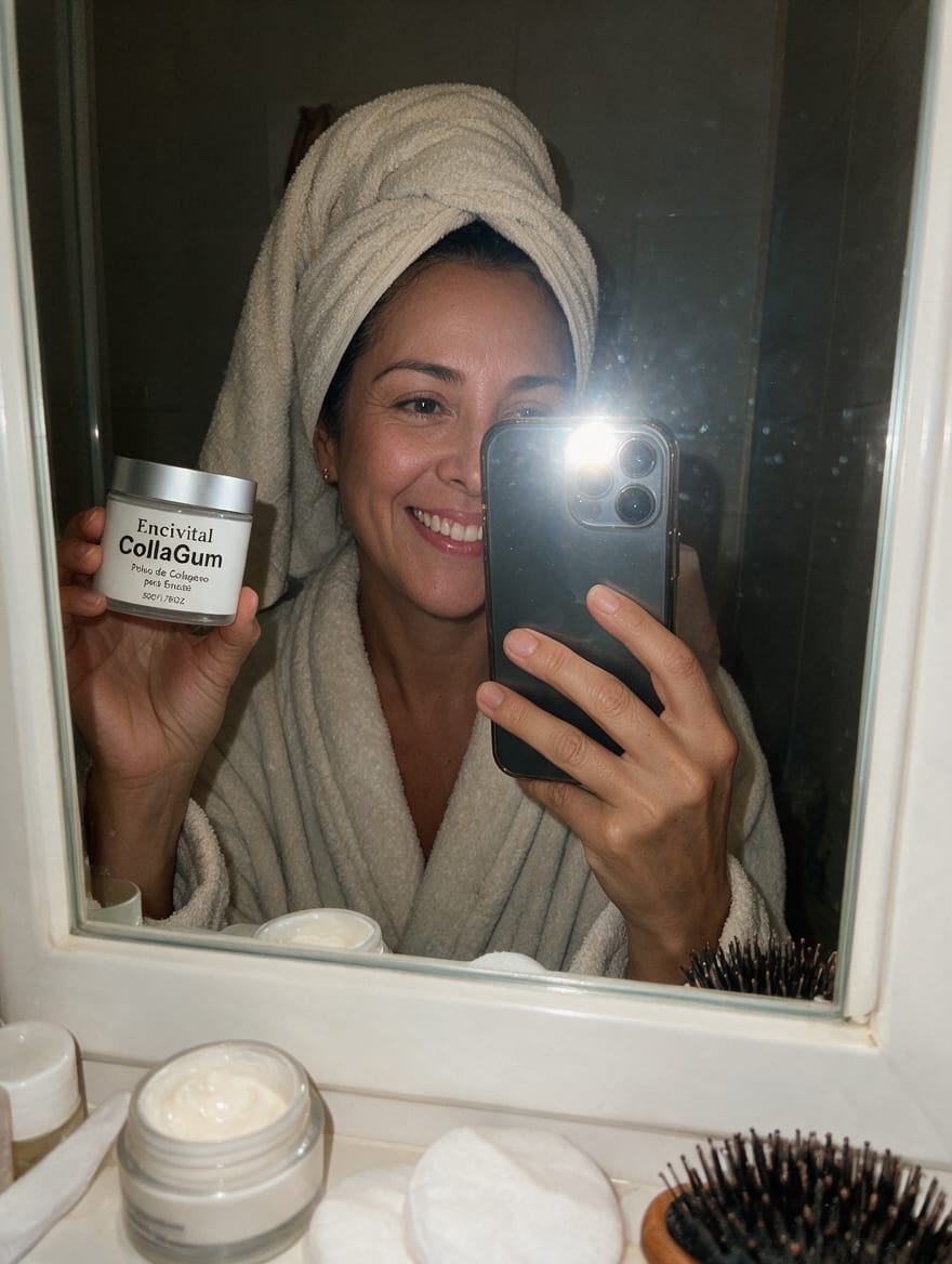 Customer photo review of Encivital Polvo de Colágeno para Encías