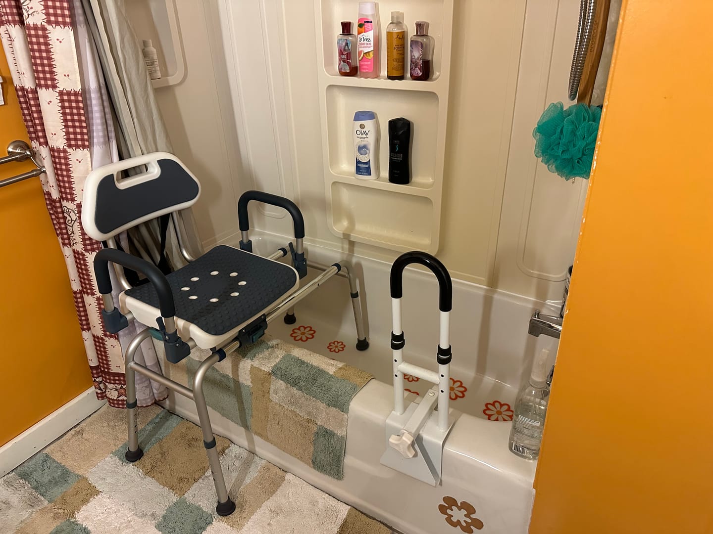 Customer photo review of Sliding Swivel Shower Chair Transfer Bench