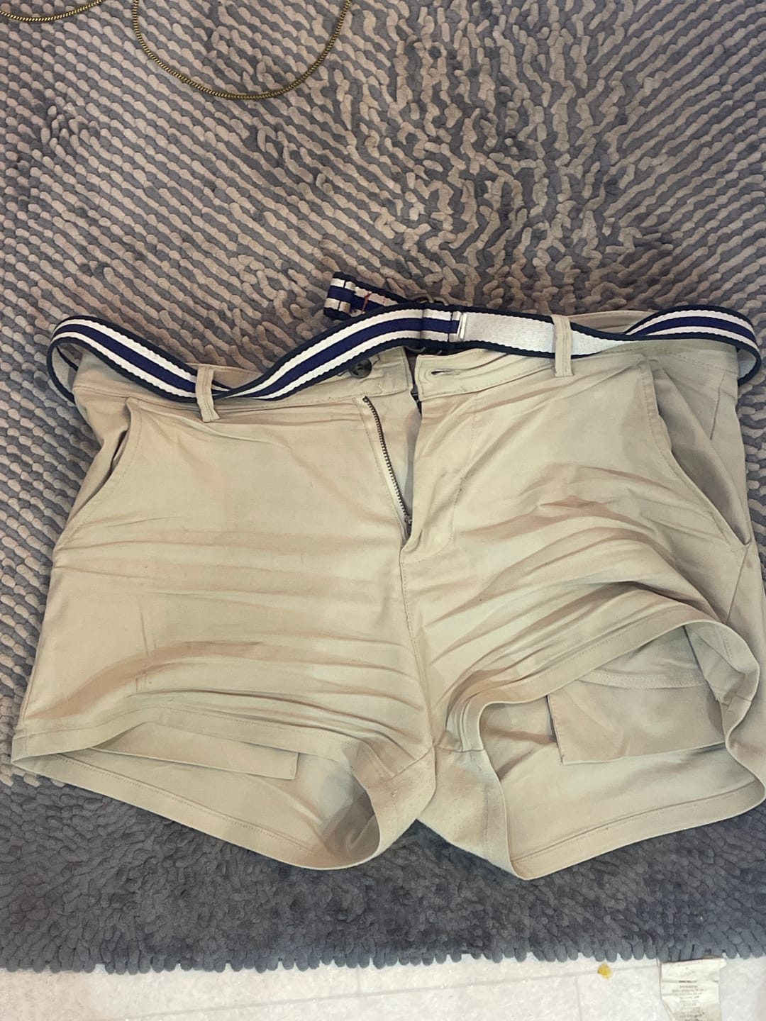 Customer photo review of Ultra-Stretch 3" Chino Shorts - Cream