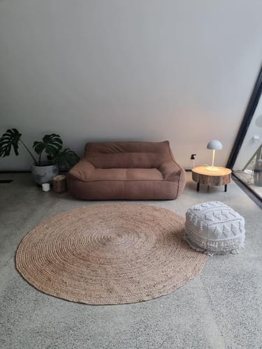 Customer photo review of DODO BEAN BAG TWO-SEATER - TEDDY FLEECE BEIGE