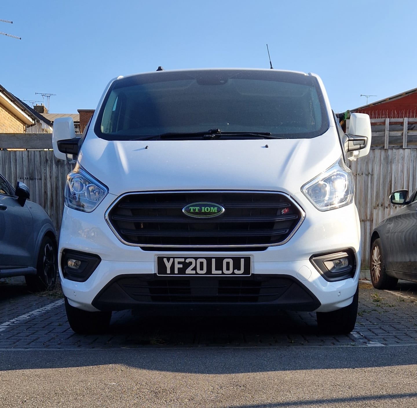 Customer photo review of Classic Oblong Metal Pressed Number Plate - 520mm x 111mm
