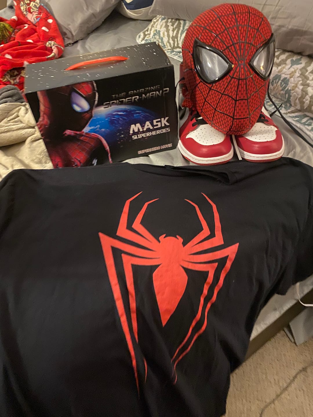 Customer photo review of [NEW] Spidey Gear™ Amazing Spidey Mask